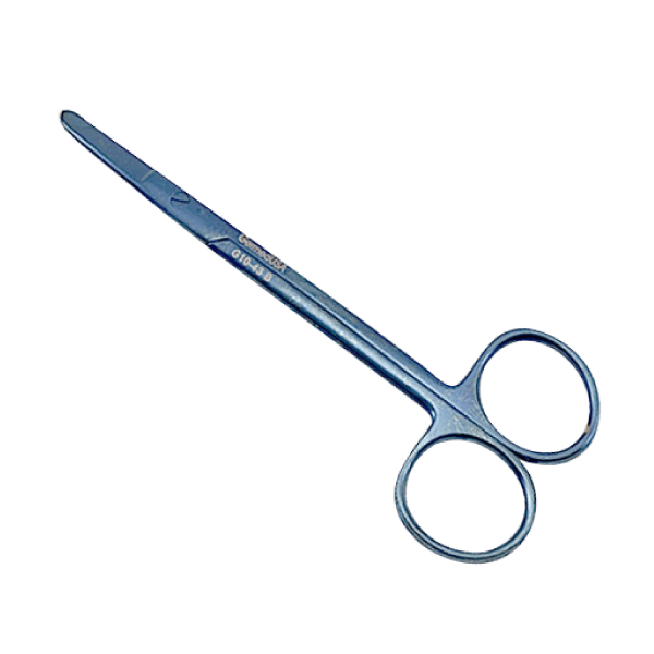 Stitch Suture Removal Scissors, Color Coated Straight 5 1/2"