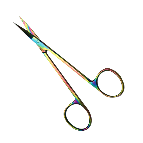 Iris Scissors 4 1/2" Rainbow Coated