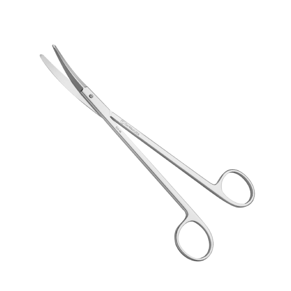 Prince Tonsil Scissors Curved 7"