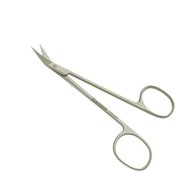 Wilmer Conjunctival and Utility Scissors 4" - Angled on Flat