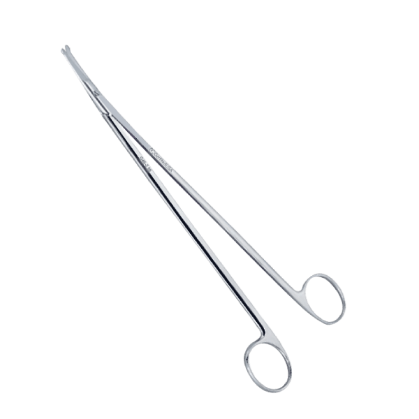 Strully Neurosurgical Scissors 8" Curved Blade with Probe Tips